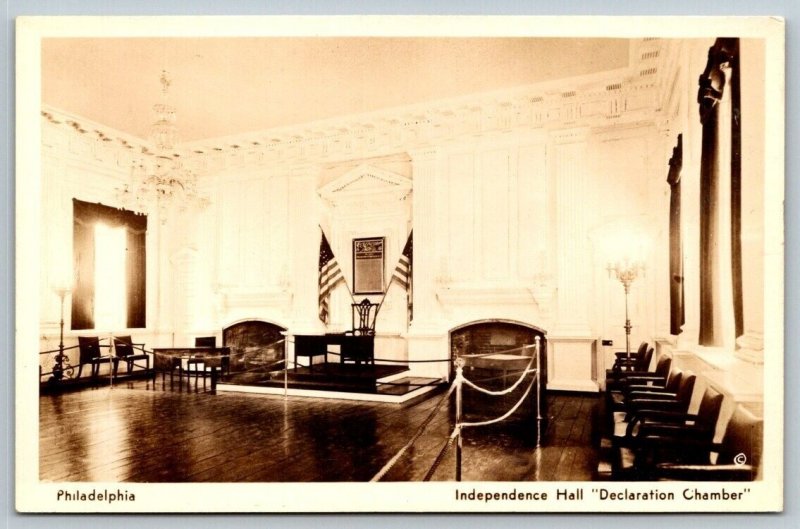 RPPC  Independence Hall  Philadelphia  Pennsylvania   Real Photo  Postcard