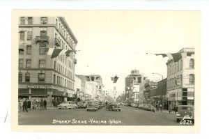 WA - Yakima. East Yakima Avenue Street Scene  ca 1950  RPPC