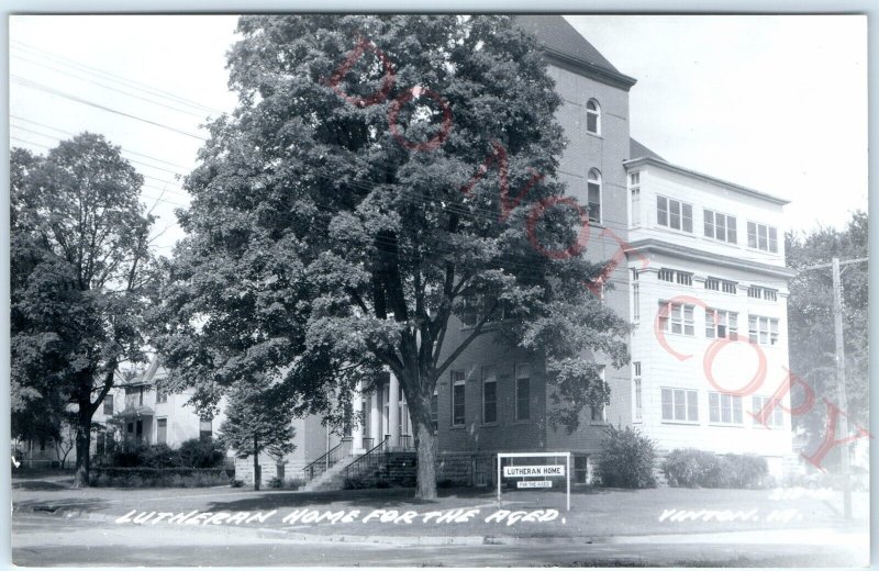 c1950s Vinton, IA RPPC Lutheran Nursing Home for the Aged Real Photo P