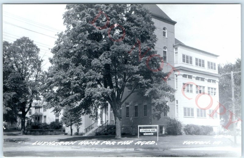 c1950s Vinton, IA RPPC Lutheran Nursing Home for the Aged Real Photo P-Card A109