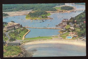 York, Maine/ME Postcard, Spectacular Aerial Of The Marshall House At York Harbor