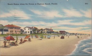 Postcard Beach Homes Along Ocean Neptune Beach FL
