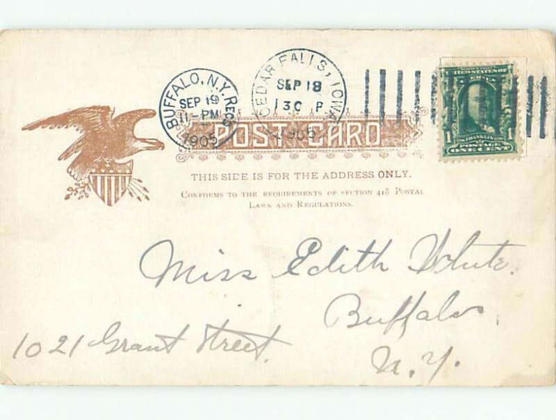 Pre-1907 NORMAL SCHOOL Cedar Falls Iowa IA Q2136