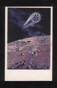 072717 RUSSIA SPACE PROPAGANDA On MOON orbit by Leonov Old PC