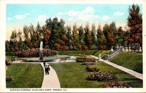Illinois Peoria Glen Oak Park Sunken Garden