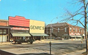 Vernfield PA Downtown View Genre's Cauldwell Notion Co, Postcard