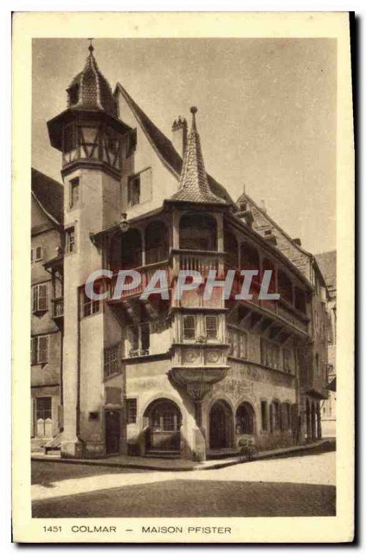 Old Postcard Colmar Pfister house