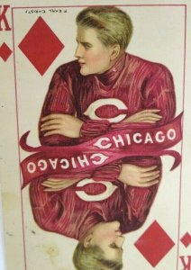 Chicago Maroons Football Postcard Earl Christy 1909 Raphael Tuck College Kings