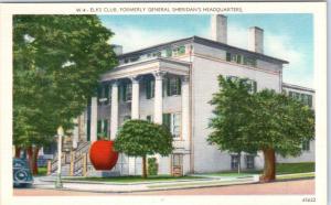 WINCHESTER, Virginia  VA   ELKS CLUB  General Sheridan's Headquarters  Postcard