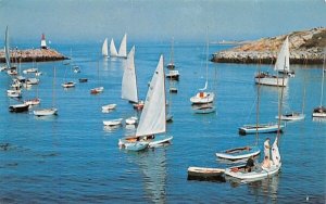 Preparation for Sailboat Races Rockport, Massachusetts  