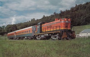 Batten Kill Railroad Locomotive 605 New York Train Postcard