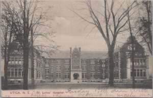 Postcard St Luke's Hospital Utica NY