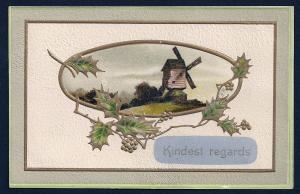 Kindest Regards Windmill used c1909