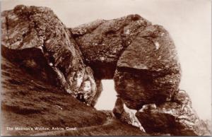 The Madman's Window Antrim Coast Larne Northern Ireland RPPC Postcard E23