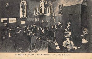 Cabaret Du Néant Paris-Montmartre Skulls Macabre Bar Odd c1910s Vintage Postcard
