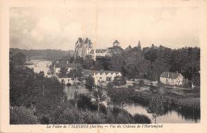 BF3648 la vallee de solesmes sarthe vue du chateau france