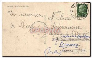 Old Postcard Milano Stazione Centrale