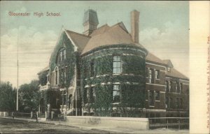 Gloucester MA High School c1905 Postcard
