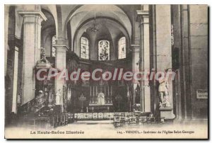 Postcard Old Vesoul Interior of the Church St George