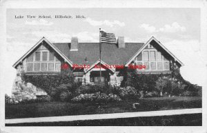 MI, Hillsdale, Michigan, Lake View School, Exterior View, EC Kropp No 25103N