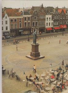 BF24206 delft markt met standbeeld van higo    netherland front/back image