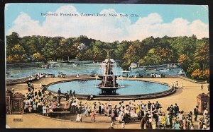 Vintage Postcard 1907-1915 The Bethesda Fountain, Central Park, New York, NY
