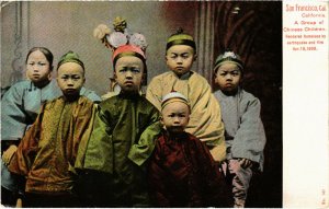 PC CPA U.S. , CA, SAN FRANCISCO, GROUP OF CHINESE CHILDREN, (b22129)