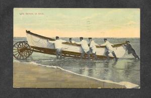 1911 Postcard Life Savers at Drill!