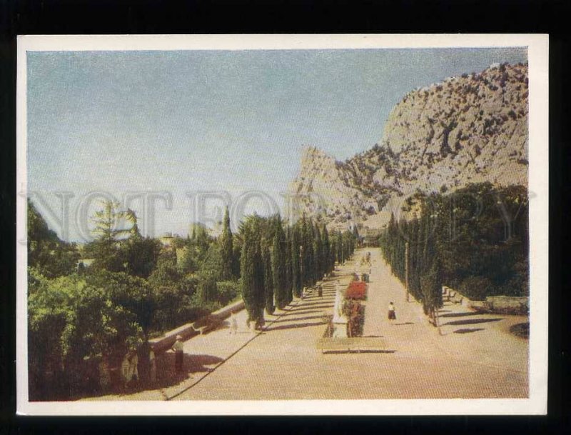 212471 RUSSIA  Simeiz Lenin prospect old postcard