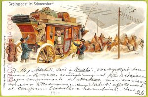 ad5587 - SWITZERLAND - Postcards VINTAGE POSTCARD - Mountain Post - 1900-