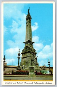 Soldiers And Sailors' Monument, Indianapolis, Indiana, Vintage Chrome Postcard