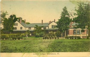 Brattleboro Vermont Linden Lodge hand colored 1911 Postcard Metropolitan 20-2005