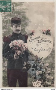 RP ; Soldier with Flowers , 1908