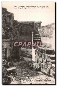 Old Postcard Les Baux door entrance to I Corps former City guard