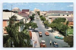 Bay Street View Nassau Bahamas UNP Unused 1950s Chrome Postcard P7