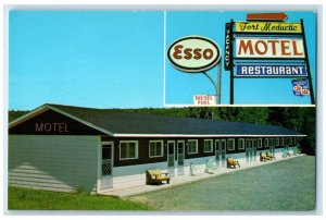 c1960's Fort Meductic Motel Meductic New Brunswick Canada Vintage Postcard