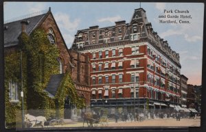 Hartford, CT - Park Church and Garde Hotel - Early 1900s