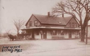 Acord MA Post Office Grocery Store RPPC Postcard