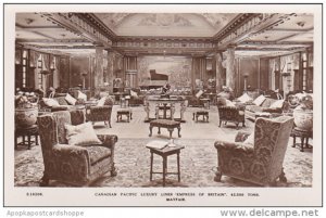 Canadian Pacific Liner Empress Of Britain Mayfair Room Real Photo