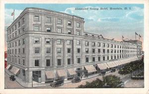 Honolulu Hawaii Alexander Young Hotel Birdseye View Antique Postcard K70594