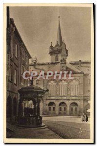 Old Postcard Obernai Bas Rhine wells Six buckets 1579 and 1523 town hall