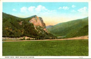 Montana Bozeman Sheep Rock West Gallatin Canyon Curteich