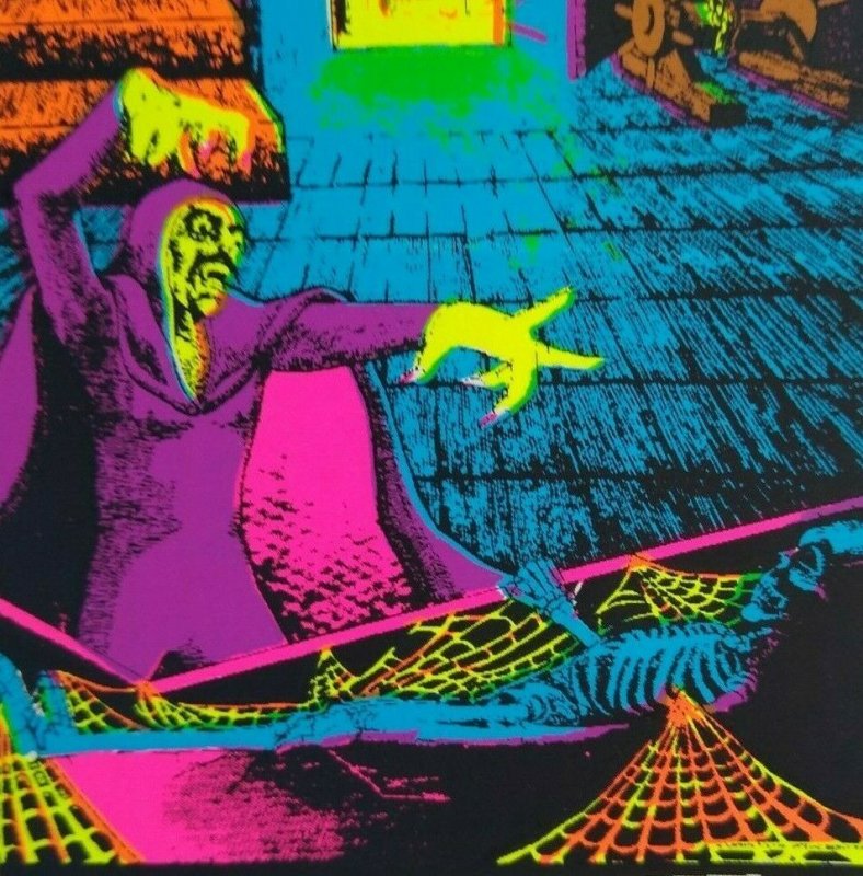 Psychedelic Mod Hippy Art Vintage THE SORCERER Pop Shot Sticker Tom Gatz Wizard 