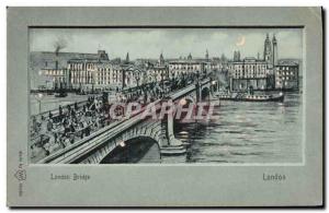 Old Postcard transparent Card London Bridge London