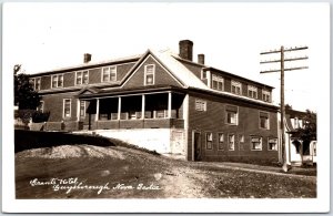 Postcard RPC c1940s Guysborough Nova Scotia Grants Hotel