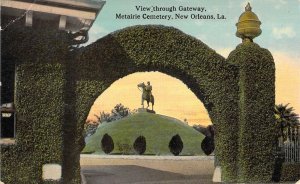 Civil War, c.'12 Confederate Gen Johnston,Metairie, New Orleans, Old Postcard