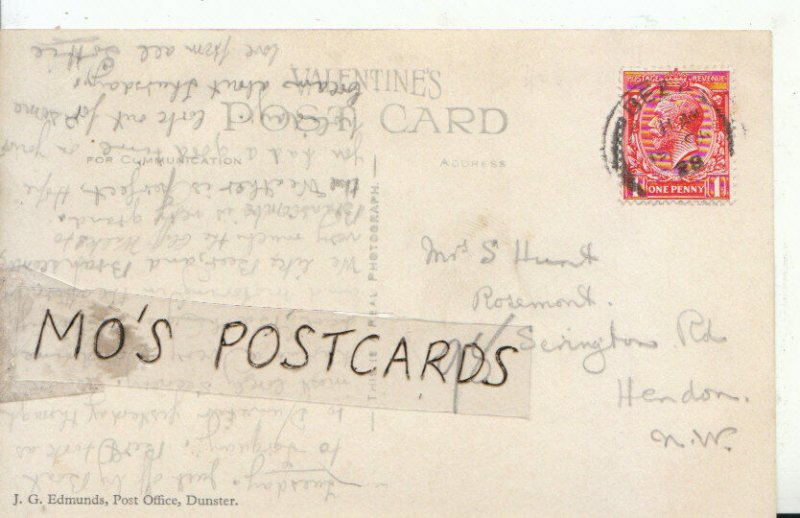 Genealogy Postcard - Hunt - Rosemont, 98 Serington Rd, Hendon, London  Ref 6801A