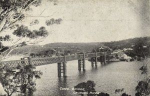 australia, NSW, Como Bridge over Georges River (1910s) Postcard