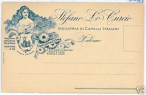 PA067 VINTAGE POSTCARD: PALERMO City - ADVERTISING-