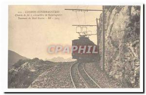 Luchon Superbagners Postcard Old Railway cogwheel of Superbagners Turn of Mai...